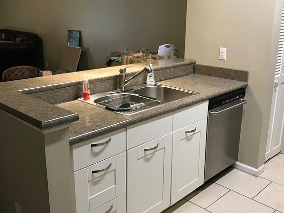 open kitchen bar area