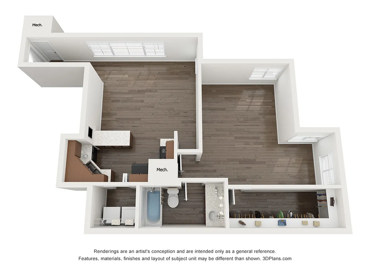 Floor plan A2UF Floor Plan