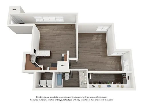 Floor plan A2UF Floor Plan