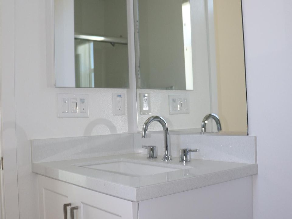 1st floor bathroom sink and mirror