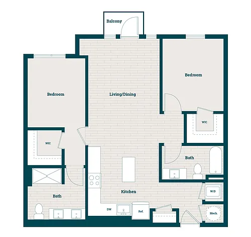 Floor plan B1B