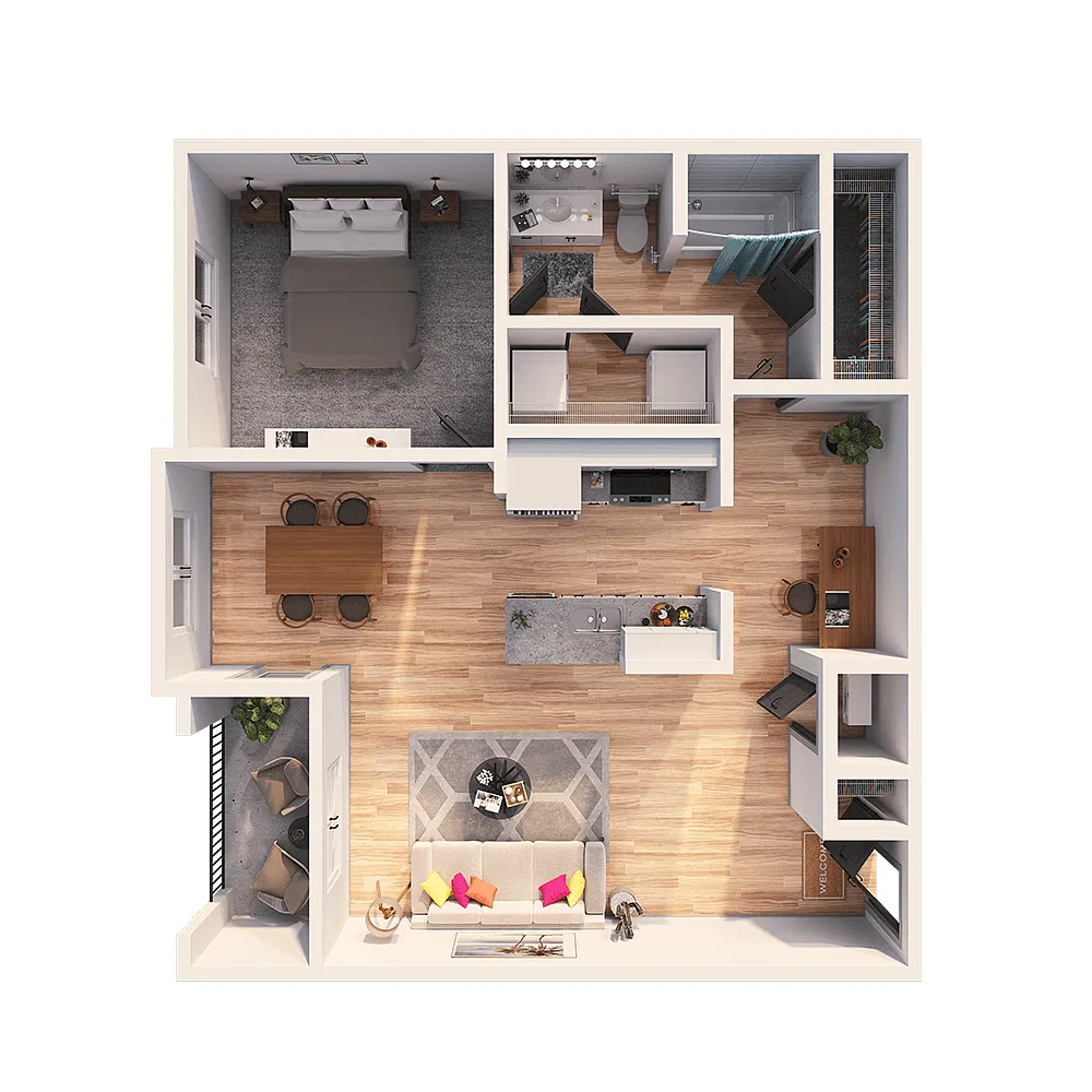 Floor plan A4 + Den