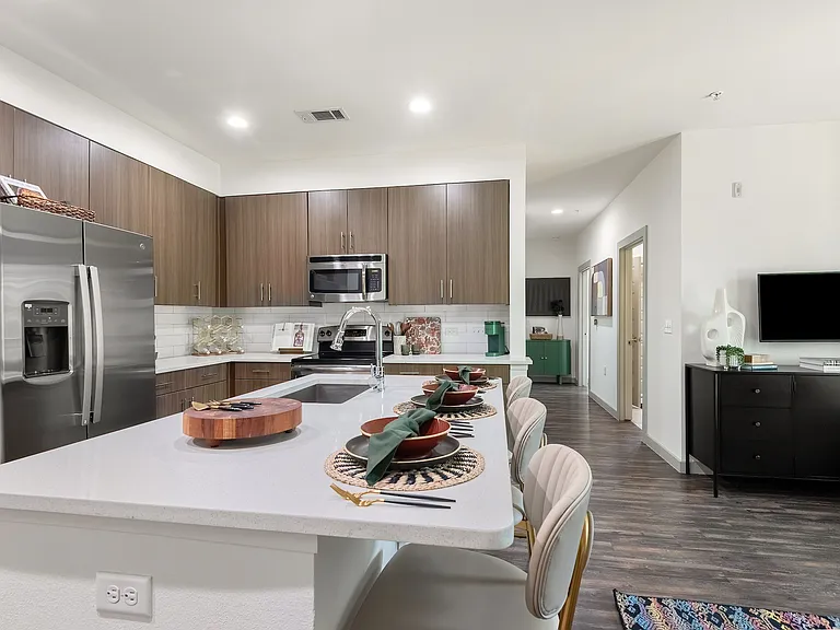 Large Kitchen with Spacious Island and Counter Seating