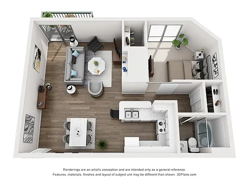 Floor plan One Bedroom