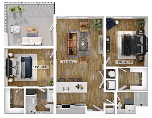 Floor plan Sienna-2C