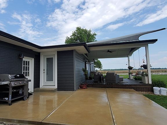 Patio deck east facing view