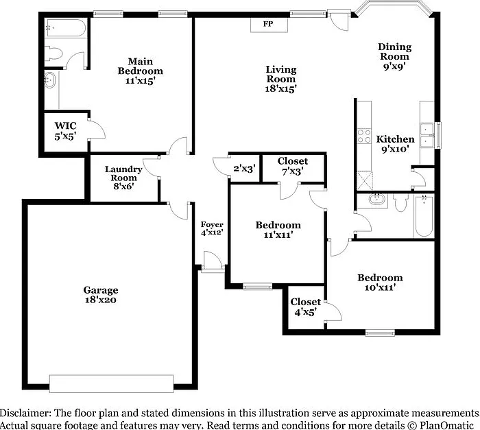 3 bed, 2.0 bath, 1356 sqft, $1,915 — Photo 3
