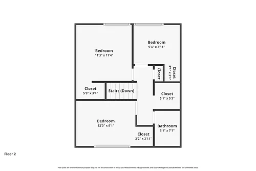 Floor plan 1 Bed 1 Bath