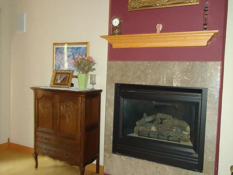 Gas Fireplace in Master Bedroom
