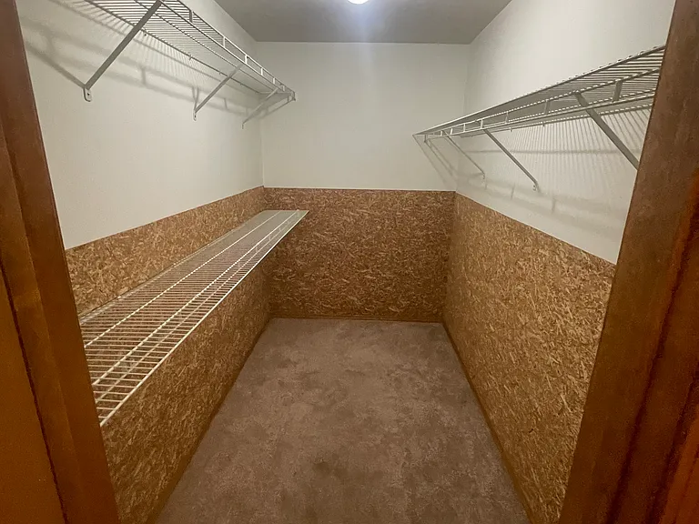 Spacious master closet