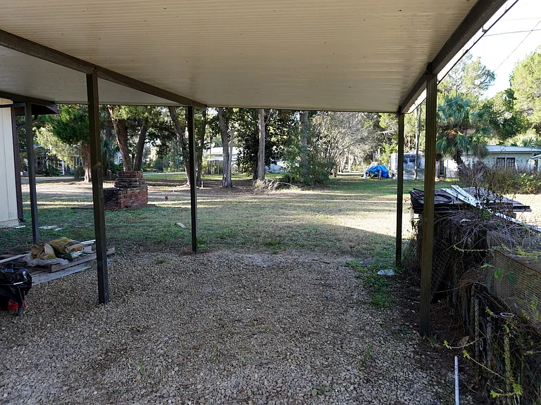 Separate covered storage for your water toys, golf cart or boat.