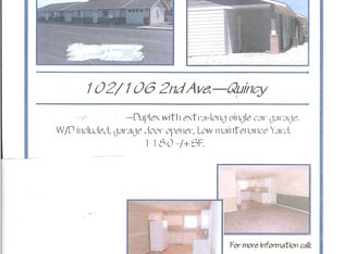 102 - 2nd Ave Sw #1, Quincy, WA 98848