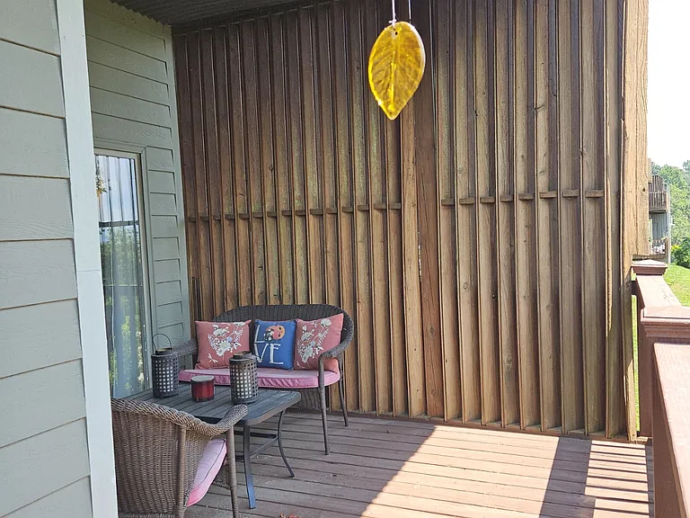 Back porch with montain views