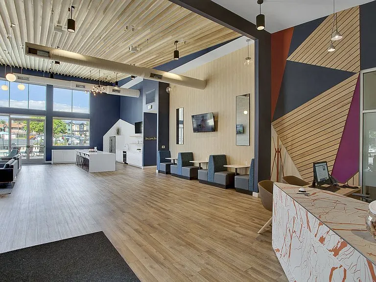 Clubhouse and reception area
