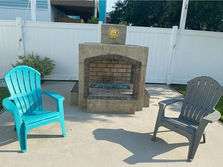 Close up of firepit