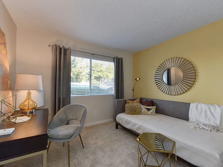 Bedroom with Large Window