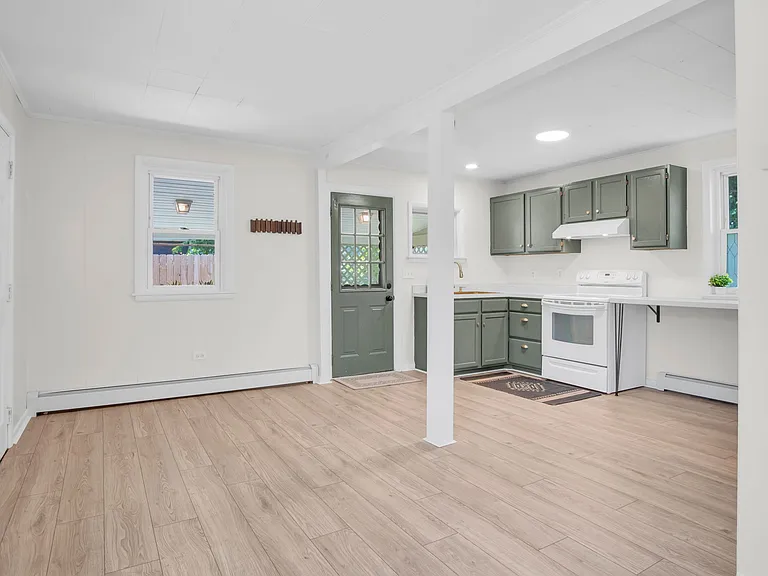 Dining room and kitchen