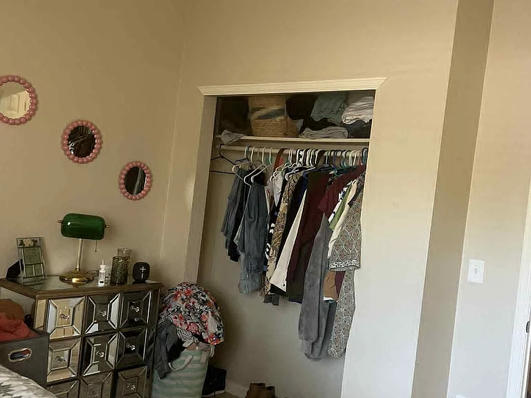 Ample sized closet