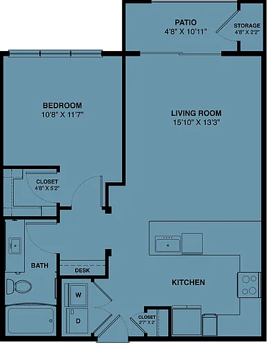 Floor plan A3a 80% (Income Restrictions Apply)