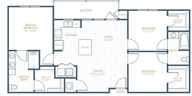 Floor plan C1 ANSI