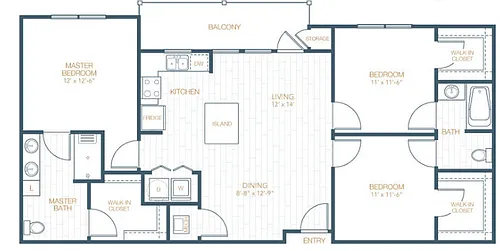 Floor plan C1 ANSI