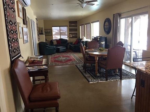 Living and dining room from kitchen