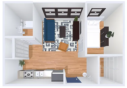 Floor plan 1bd/1b 1