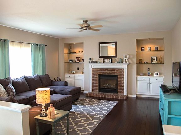 Great built ins and classy mantle!