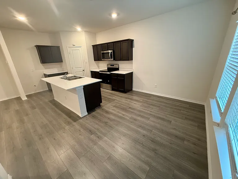 Dining room and kitchen