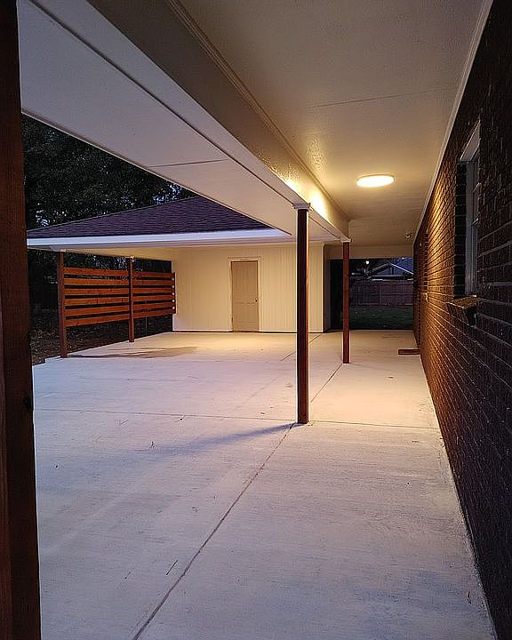 Newly poured driveway 