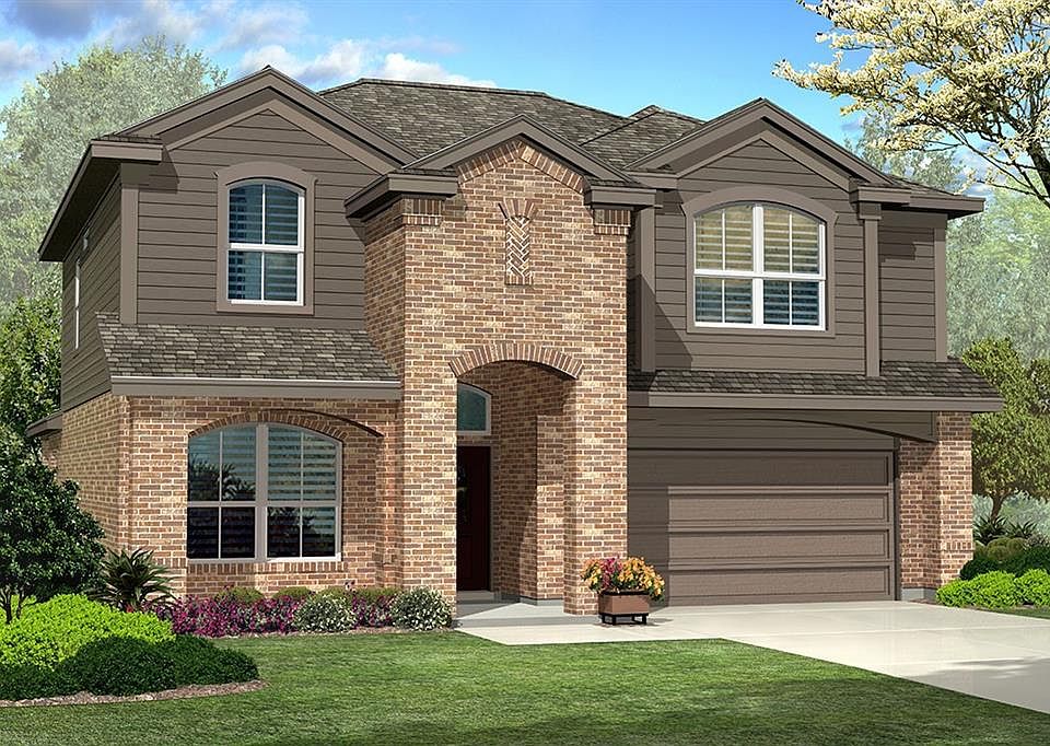 D.R. Horton's Sun Valley Floorplan Elevation F. Photos shown here may not depict the specified home & features included are for illustration purposes only