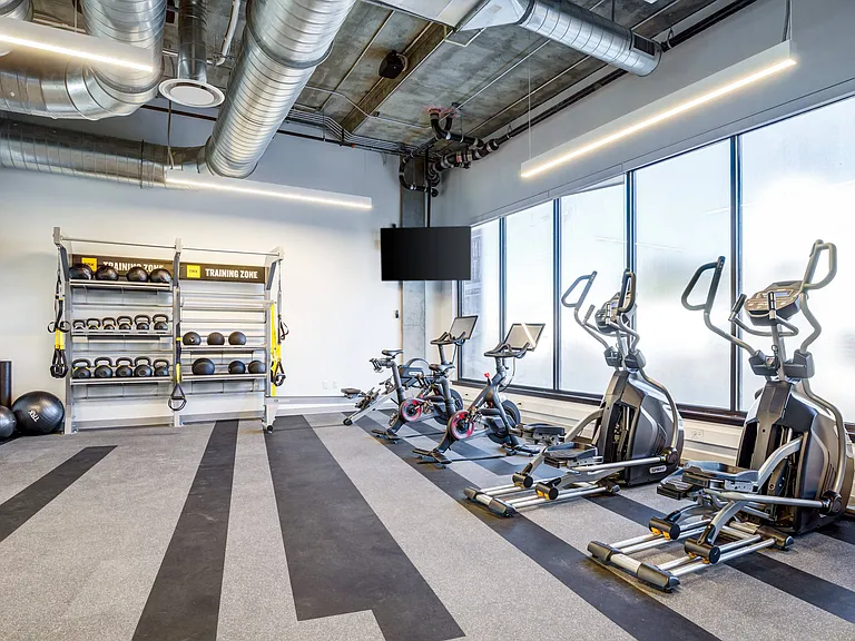 Fitness Center with Cardio Equipment