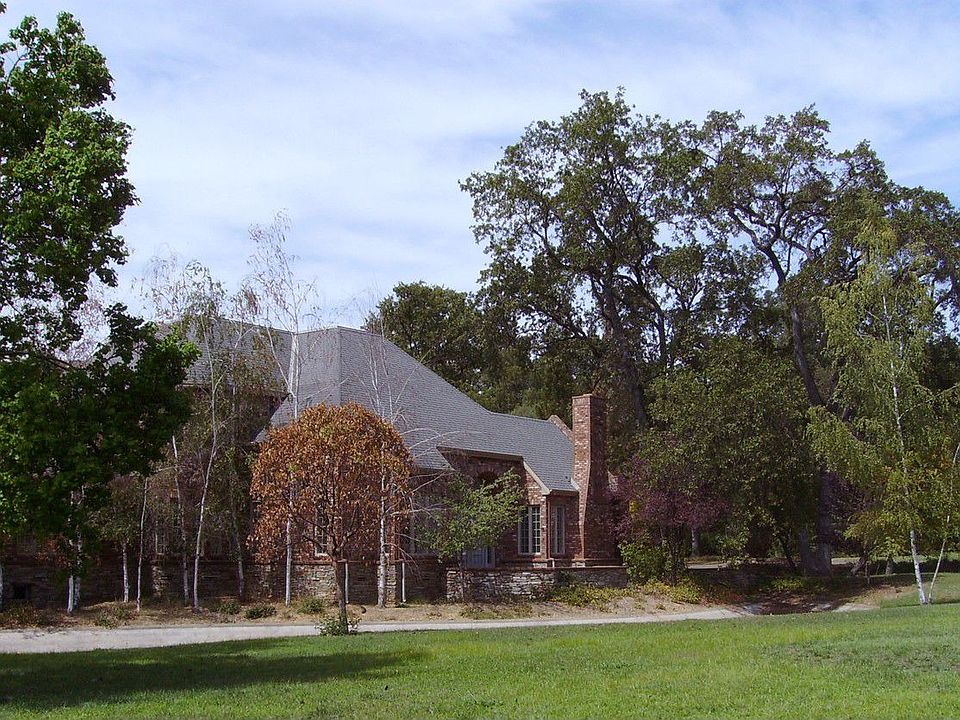 As view from across the front lawn