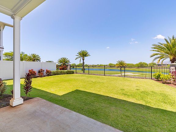 Views of the golf course from backyard patio