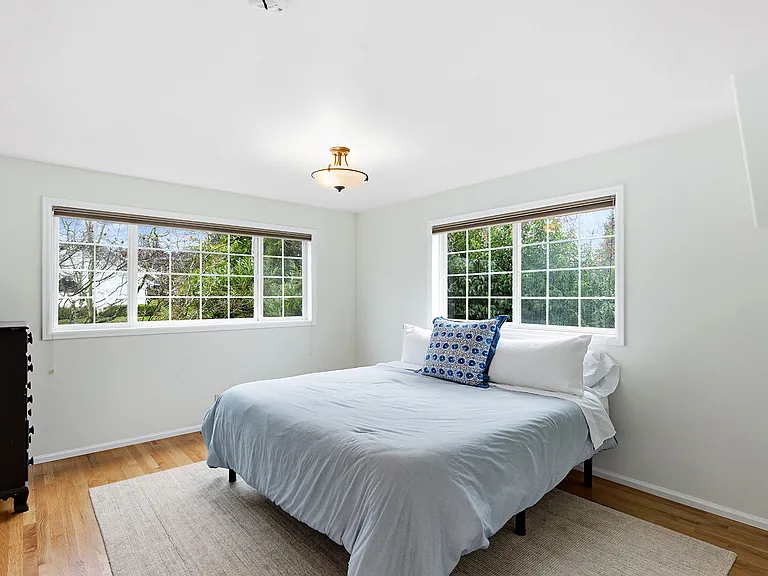 Bedroom 2 is very large, with a King Bed and big closet with custom built-in closet system