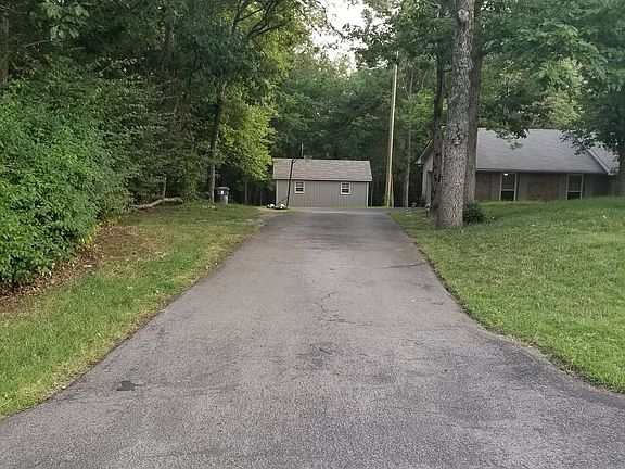 view from street down drive 