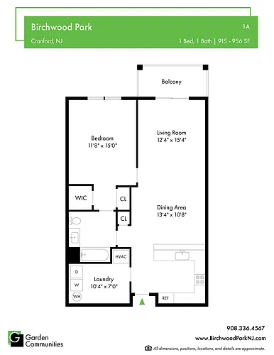 Floor plan $3.44/sq.ft. - 1A