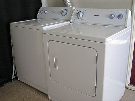 newer Amana washer and dryer