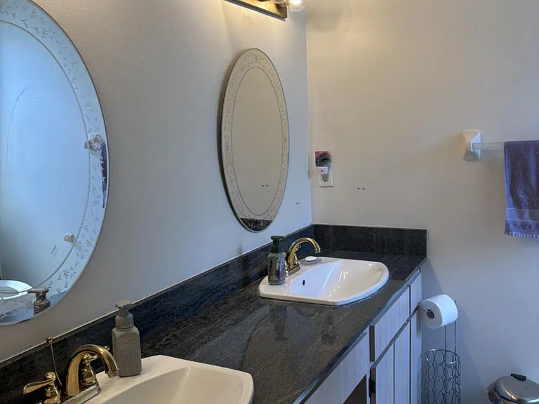 master bathroom his and her sinks