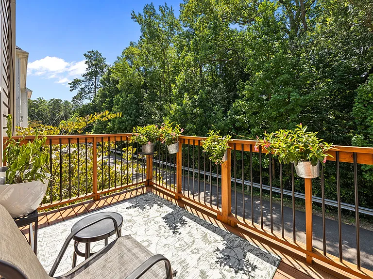 Private Balcony Looking At The Woods