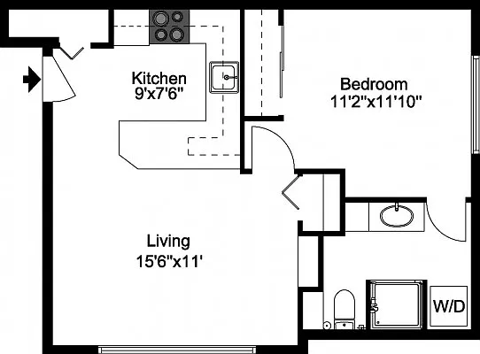 Bronze Plus - 1 Bedroom, 1 Bathroom Bronze Plus - 1 Bedroom, 1 Bathroom