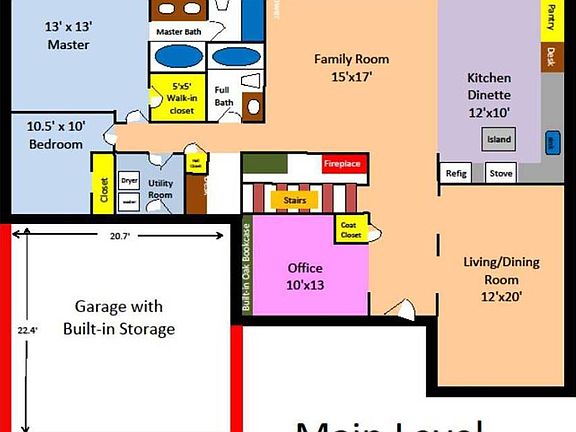 Main level house plans