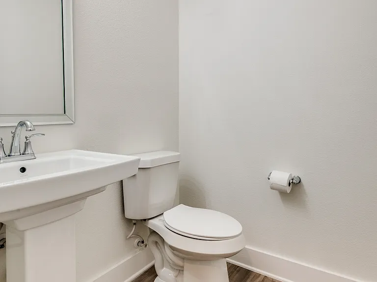 Powder bathroom on main living space. Each bedroom has its own private full bathroom!