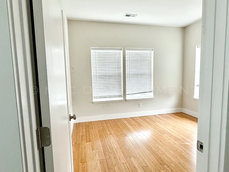 Bedroom #2. All bedrooms have Bamboo Flooring through out.