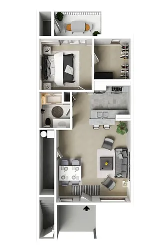 Floor plan 1 X 1