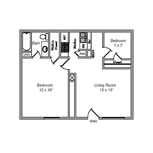 Floor plan 2X1 B