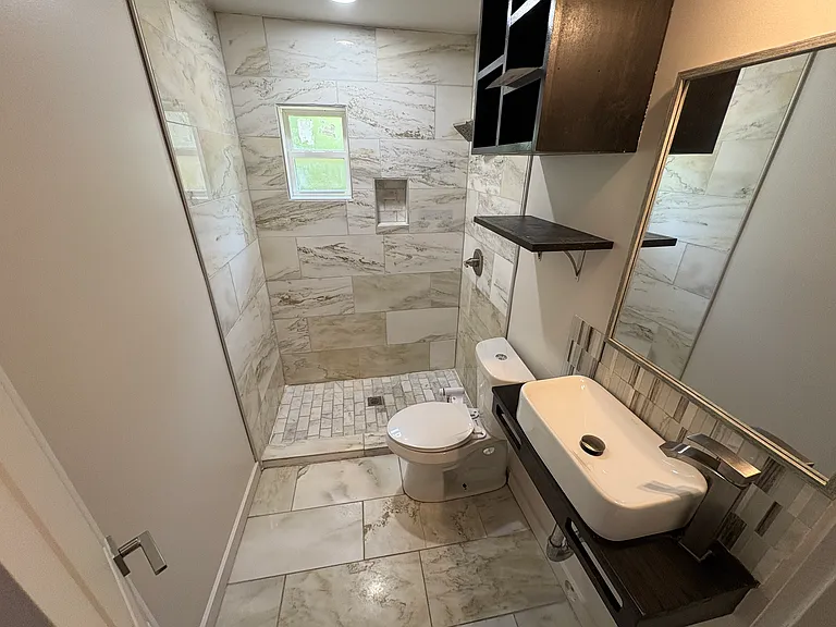 fully marble bathroom