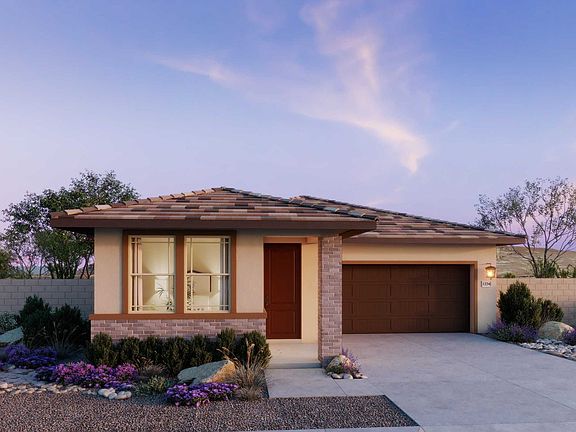 Prairie Elevation Front Exterior Rendering at Plan 3502, The Villas Collection at Frontera