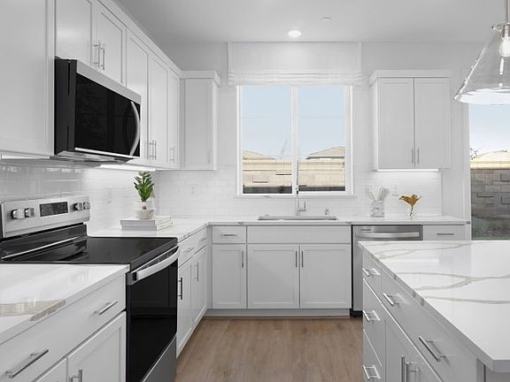 Bright kitchen with abundant cabinet space