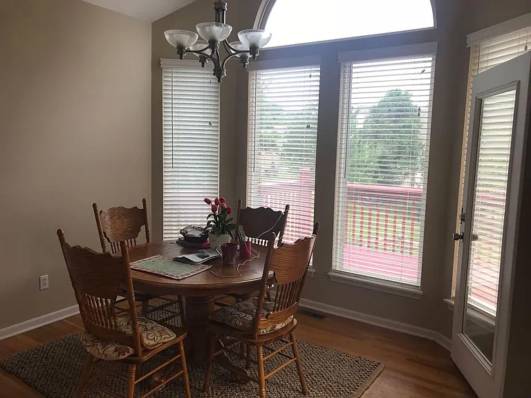 dinner place in kitchen room near Range top